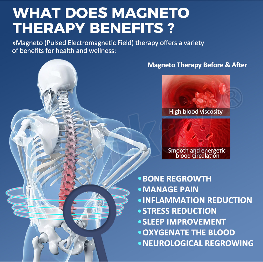 Magneto therapy benefits - bone regrowth, pain management, sleep improvement