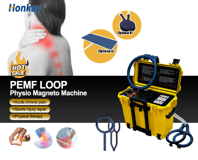 Portable dual control PEMF machine with dual channel control - Honkay