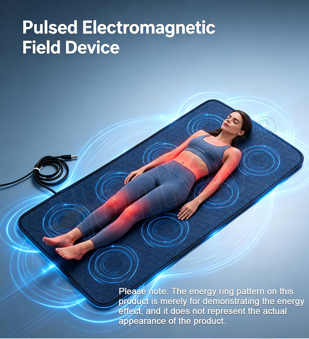 Pulsed electromagnetic field device - PEMF therapy mat demonstration