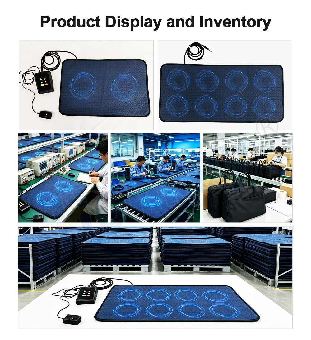 PEMF mat production, testing and inventory at the Honkay factory