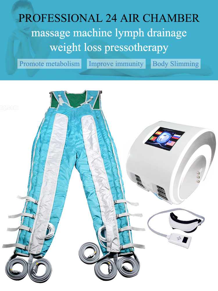 Pressotherapy quipment with suspender and sleeve