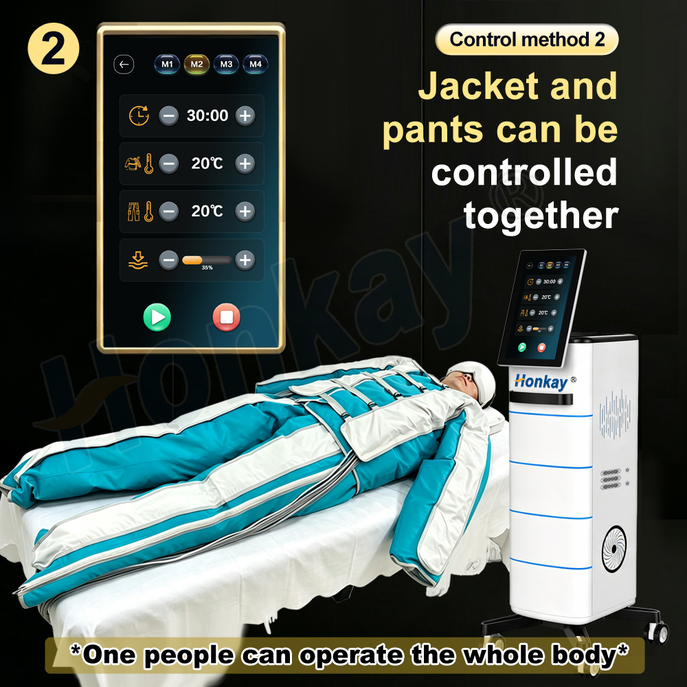 Dual control Vertical Pressotherapy Lymphatic Drainage Machine