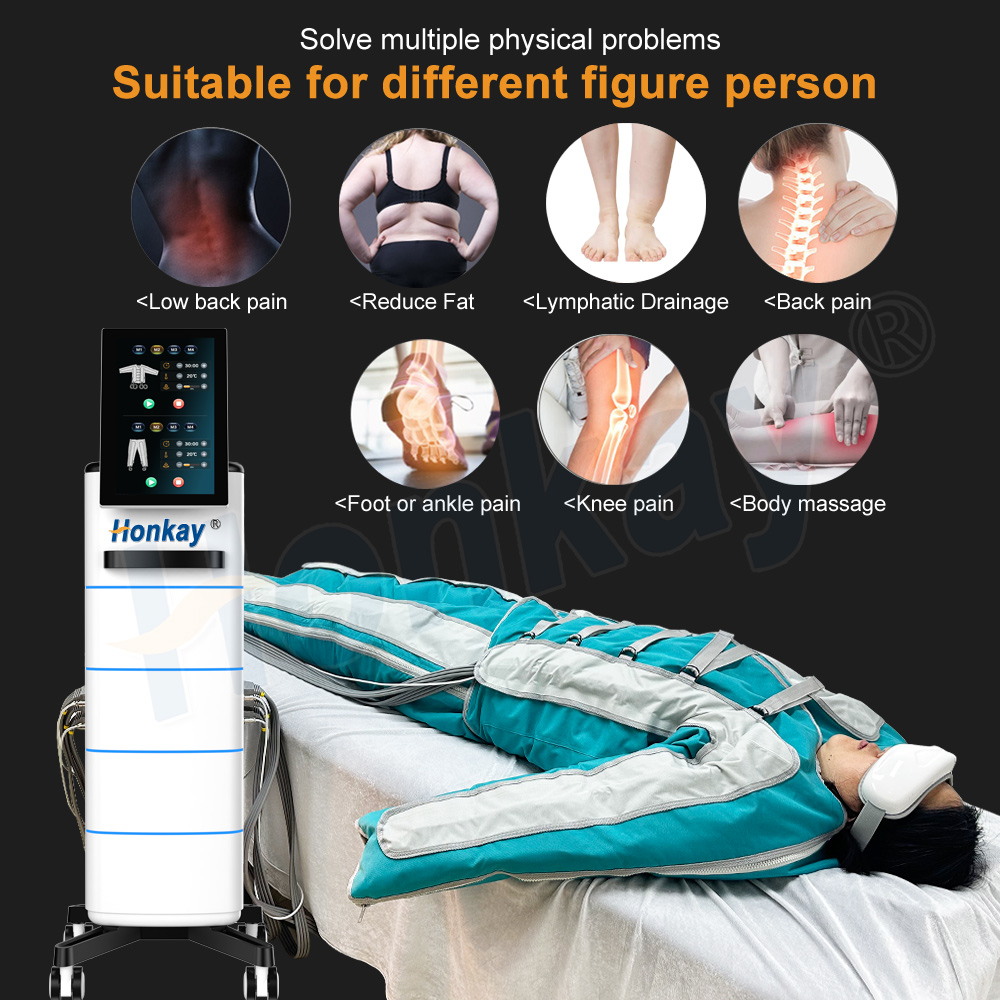 Dual control Vertical Pressotherapy Lymphatic Drainage Machine