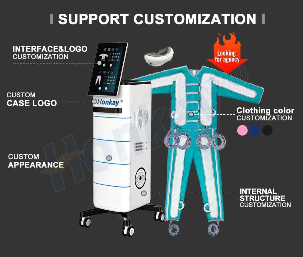 Dual control Vertical Pressotherapy Lymphatic Drainage Machine
