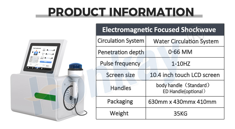 electromagnetic extracorporeal shock wave therapy machine