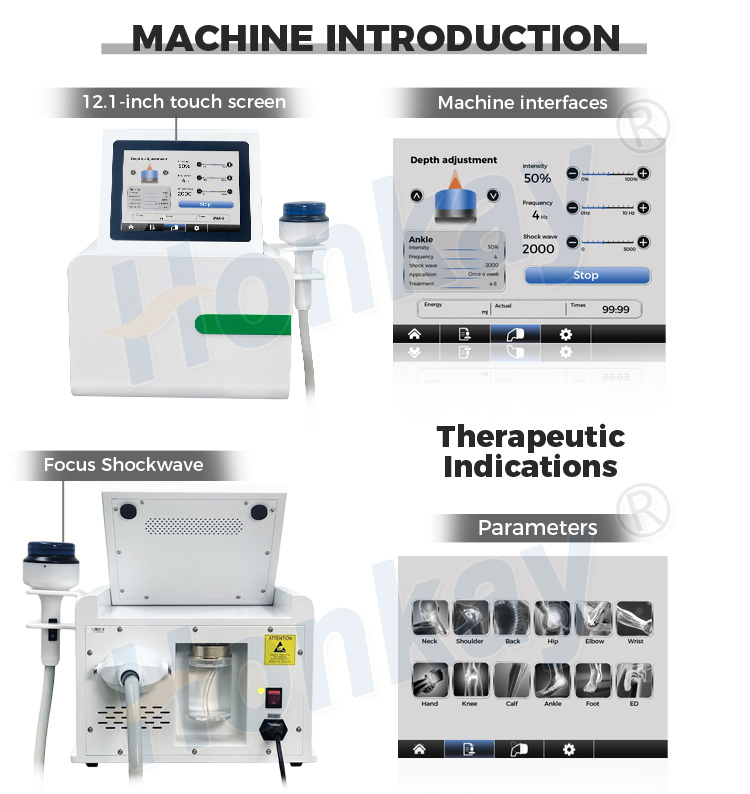 electromagnetic extracorporeal shock wave therapy machine