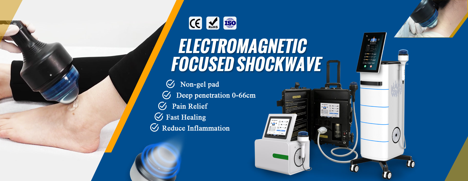 Electromagnetic focused shock wave