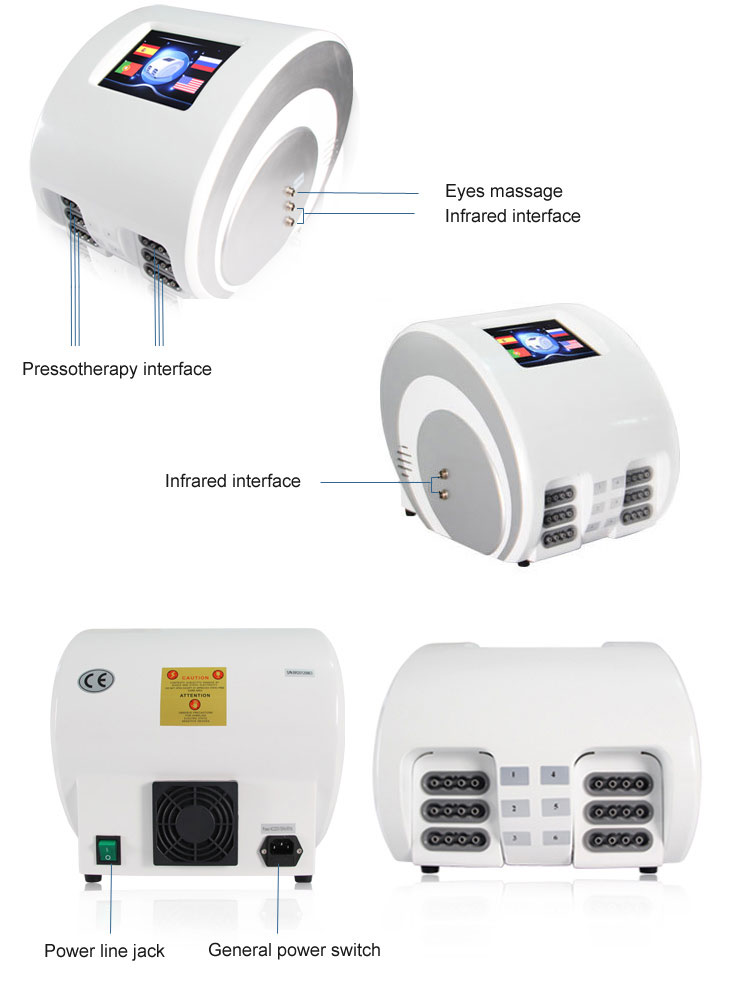 pressotherapy machine display