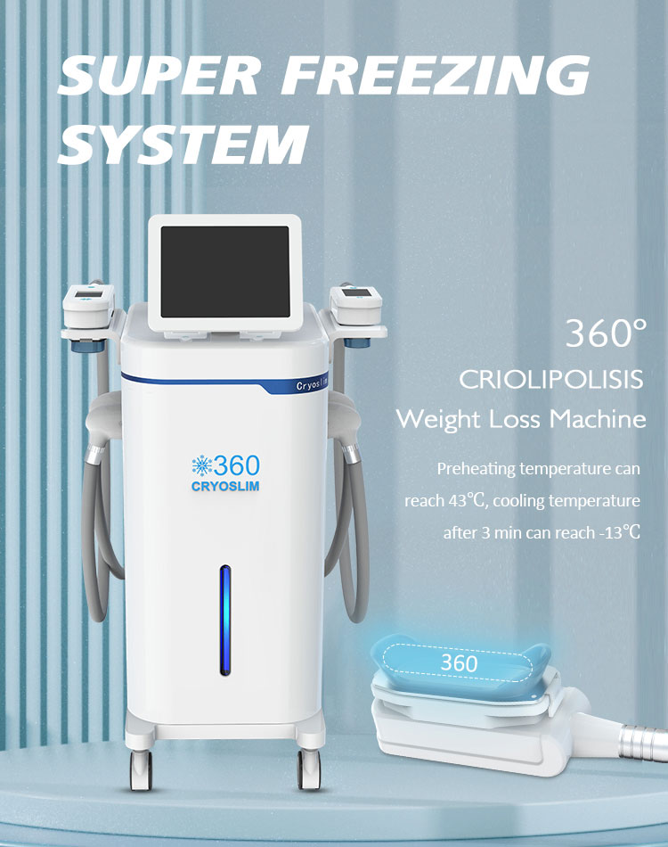 5 handles cryolipolysis freezing fat machine 360