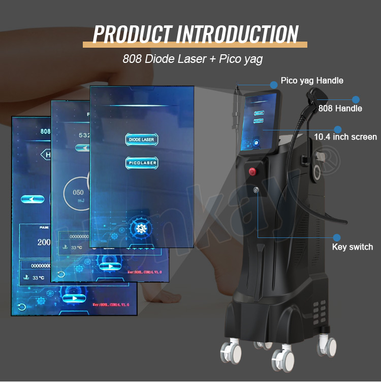 808nm Diode Laser pico yag hair removal Machine