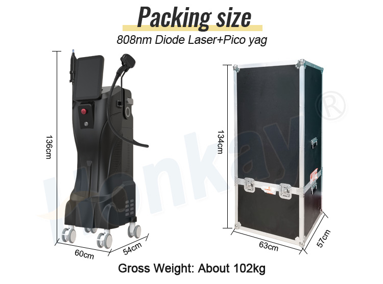 808nm Diode Laser pico yag hair removal Machine
