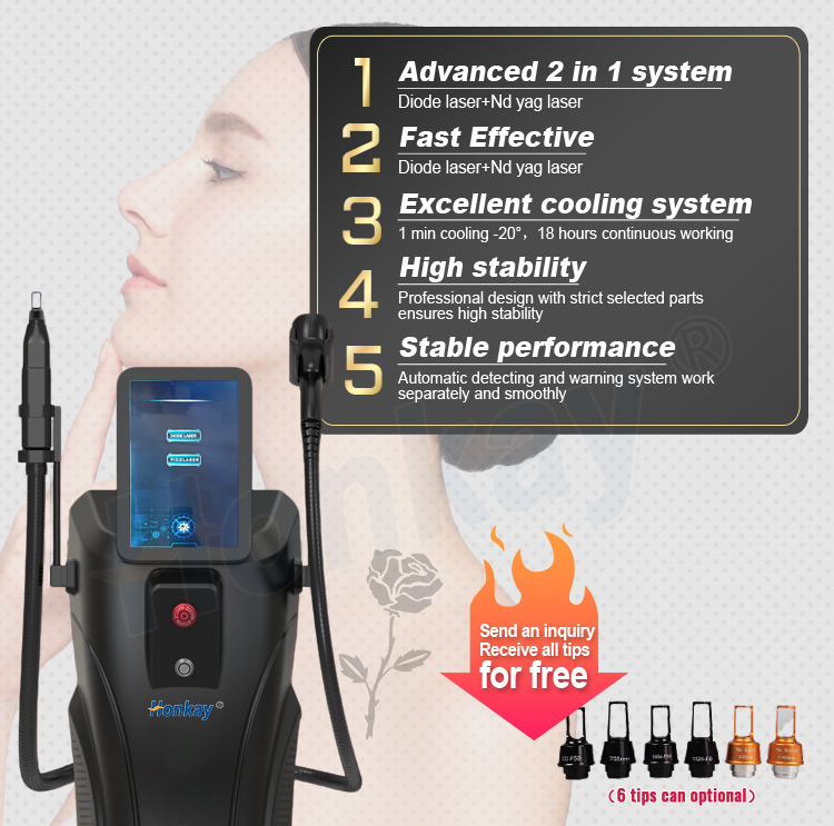 808nm Diode Laser pico yag hair removal Machine