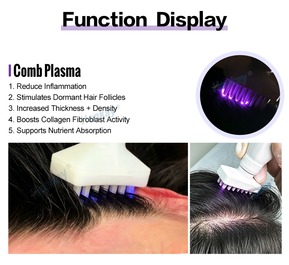Comb plasma handpiece and treatment effects